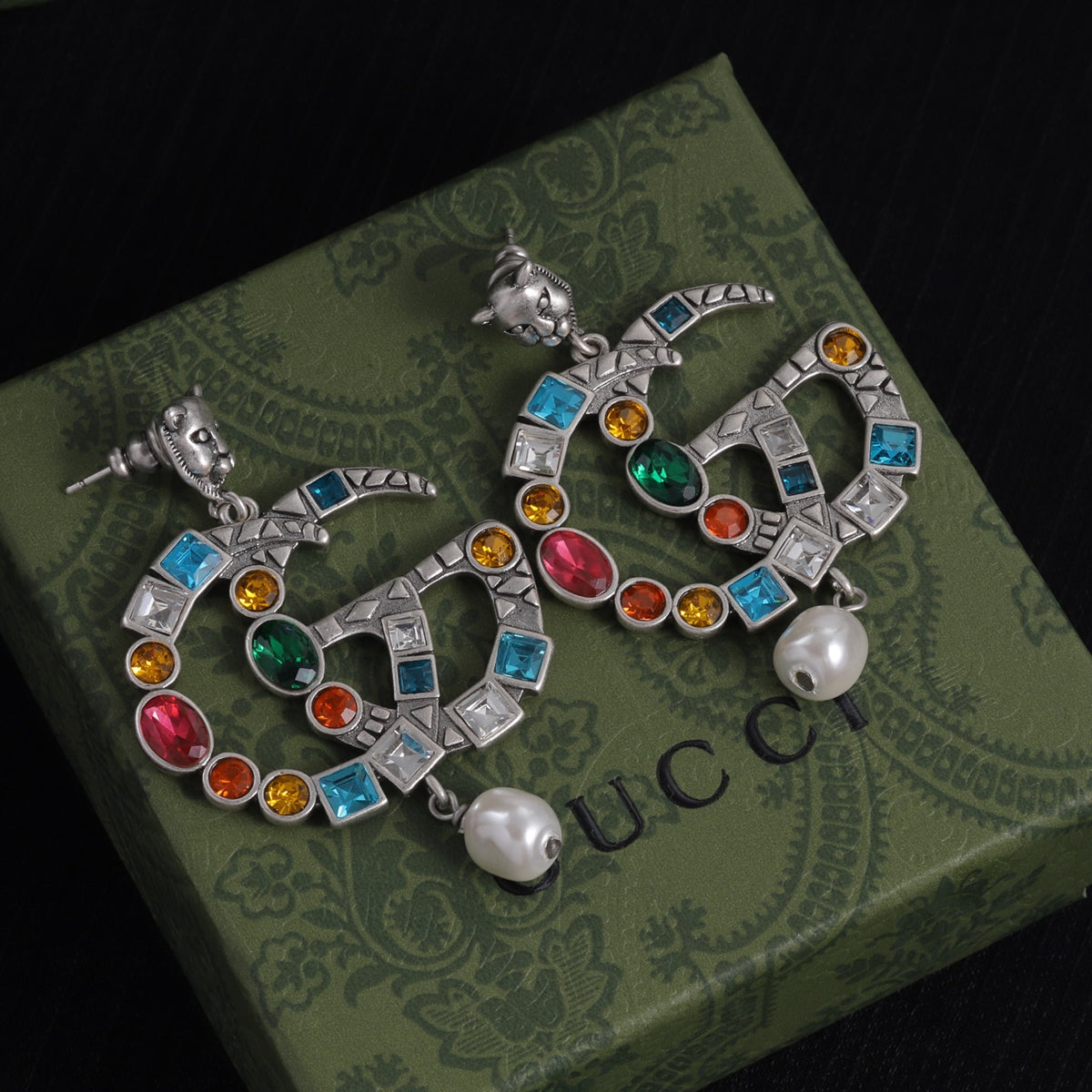 Oversized Interlocking-G Drop Earrings