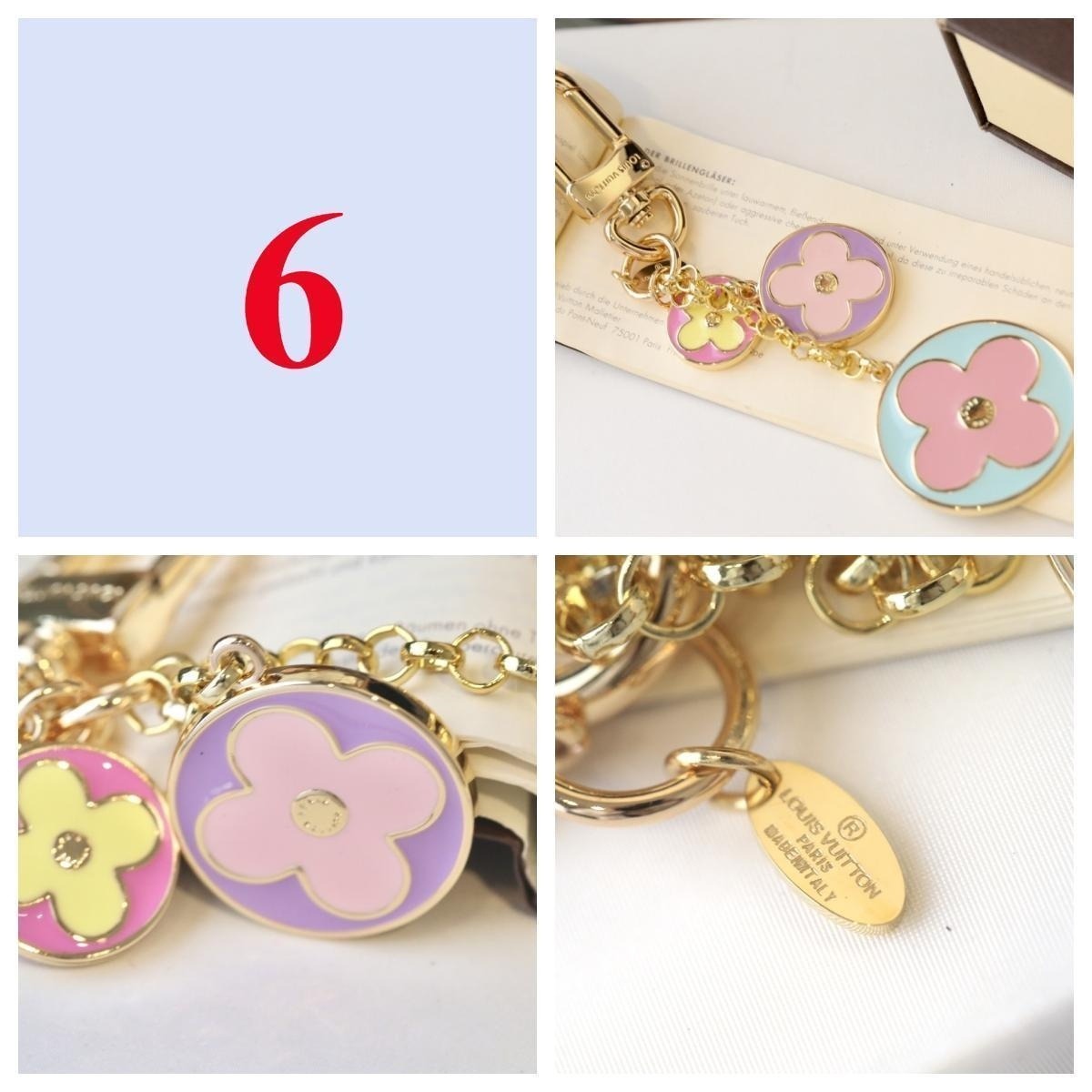Handbag & Letter Charm Keychain - Style Options
