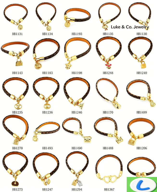 Monogram Strap Bracelets - 21 Style Options