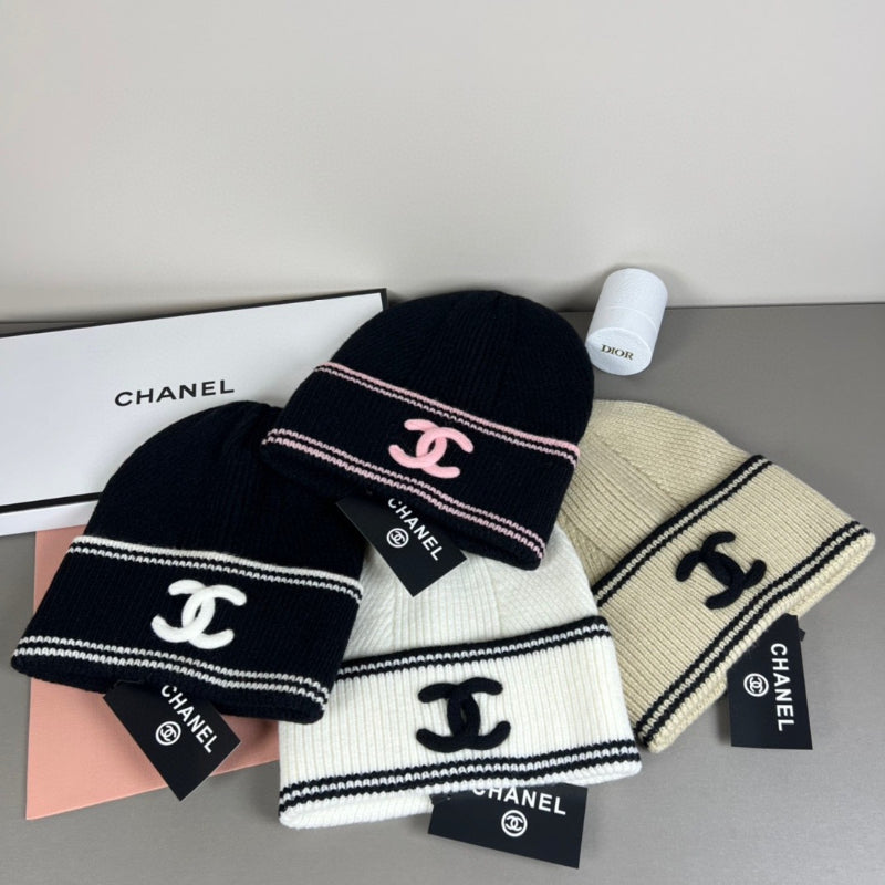 Striped Knit Bucket Hat