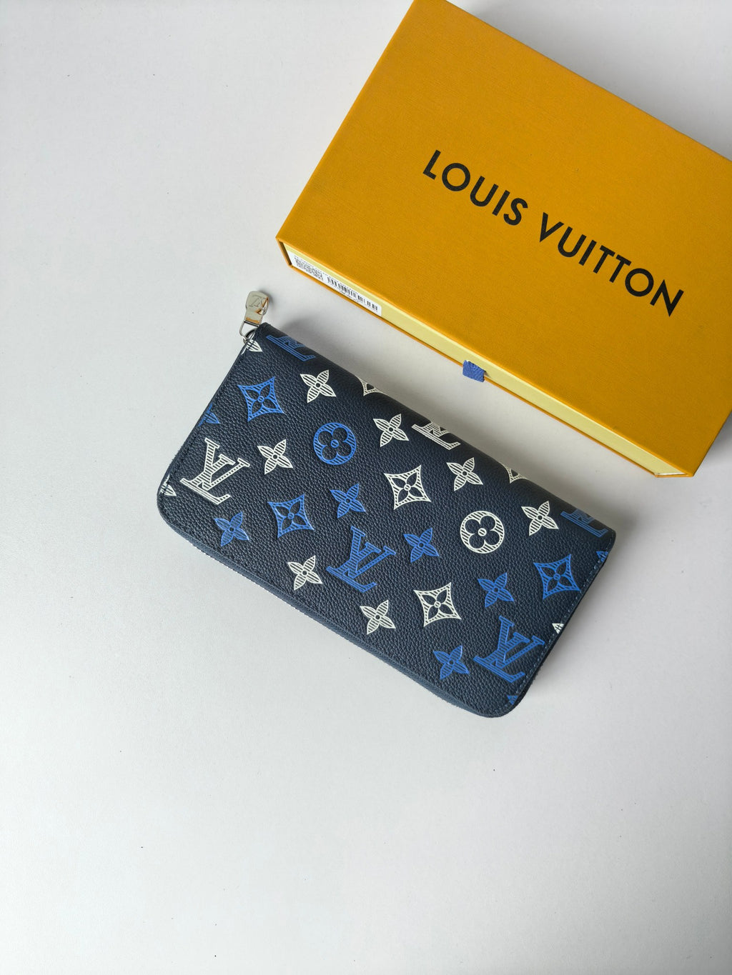 Portefeuille long multicolore à monogramme 005