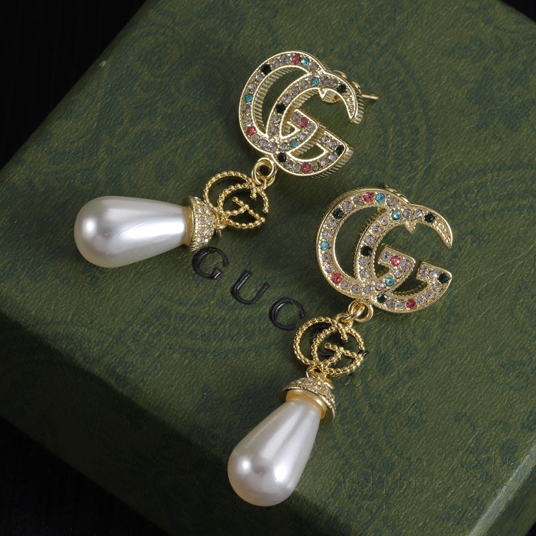 Oversized Interlocking-G Drop Earrings