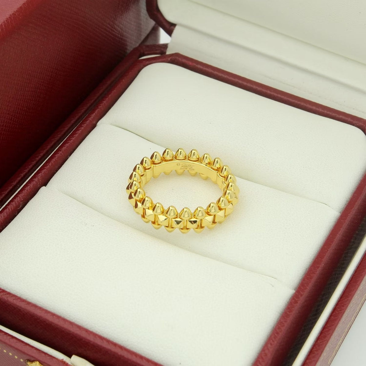 Stone-Accented Curb-Link Band Ring