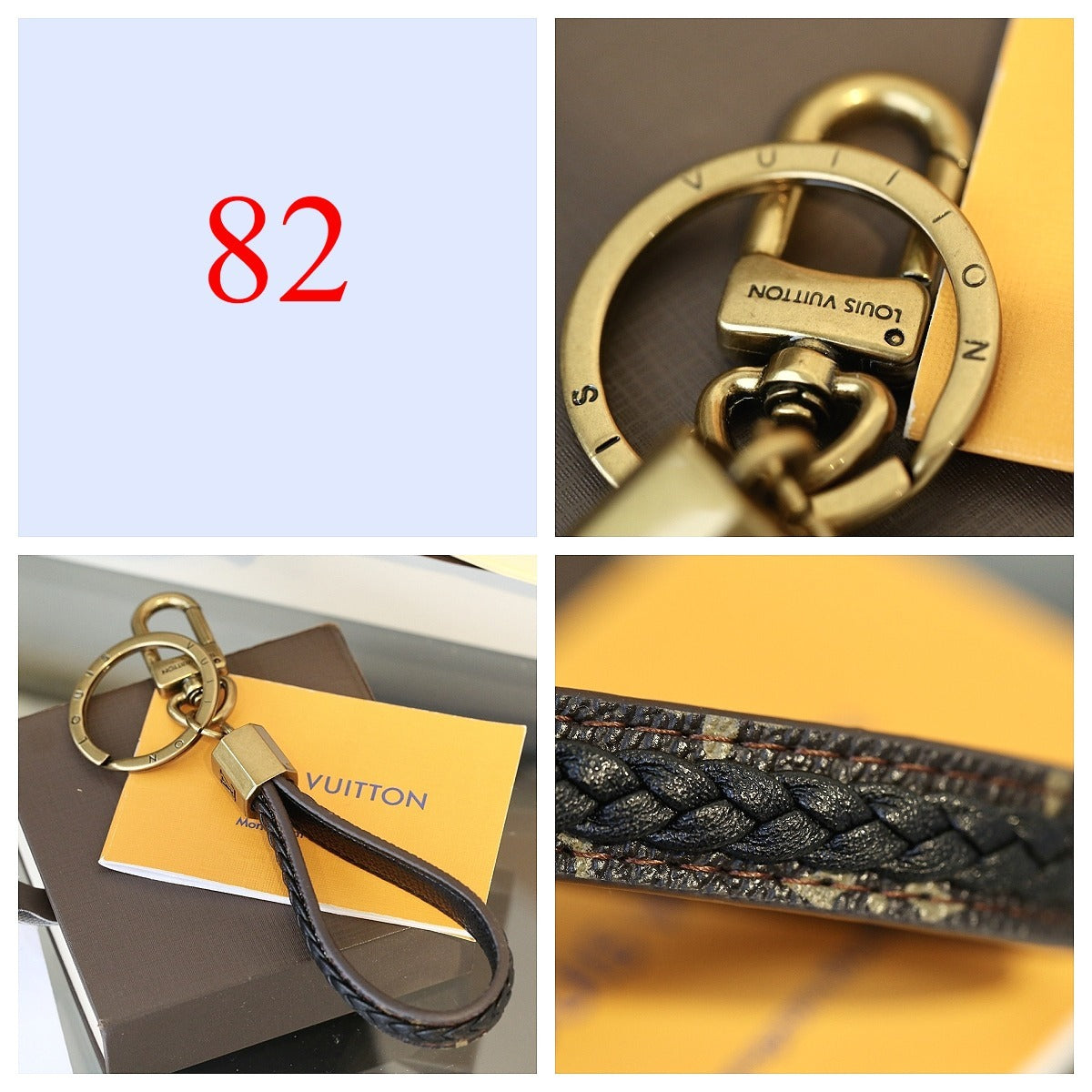 Floral & Letter Charm Keychain - Style Options