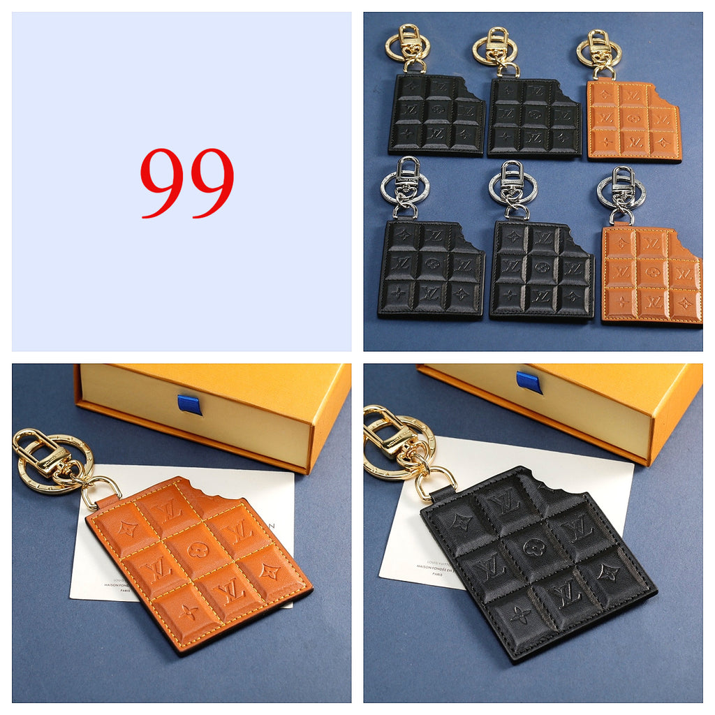 Round Letter Emblem Keychain - Style Options