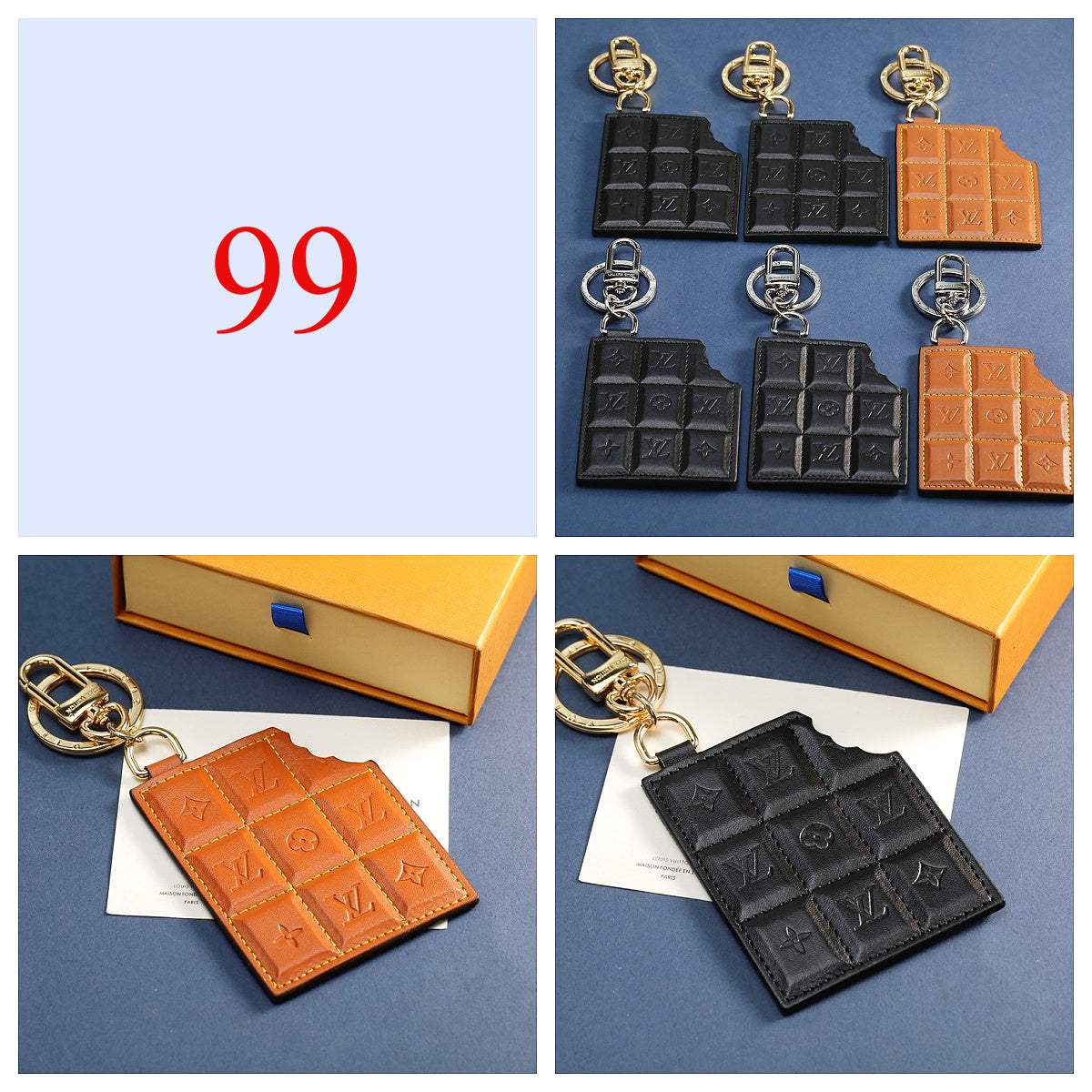 Round Letter Emblem Keychain - Style Options