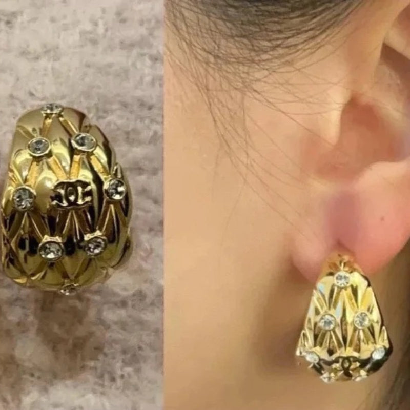 Quilted Dome Earrings