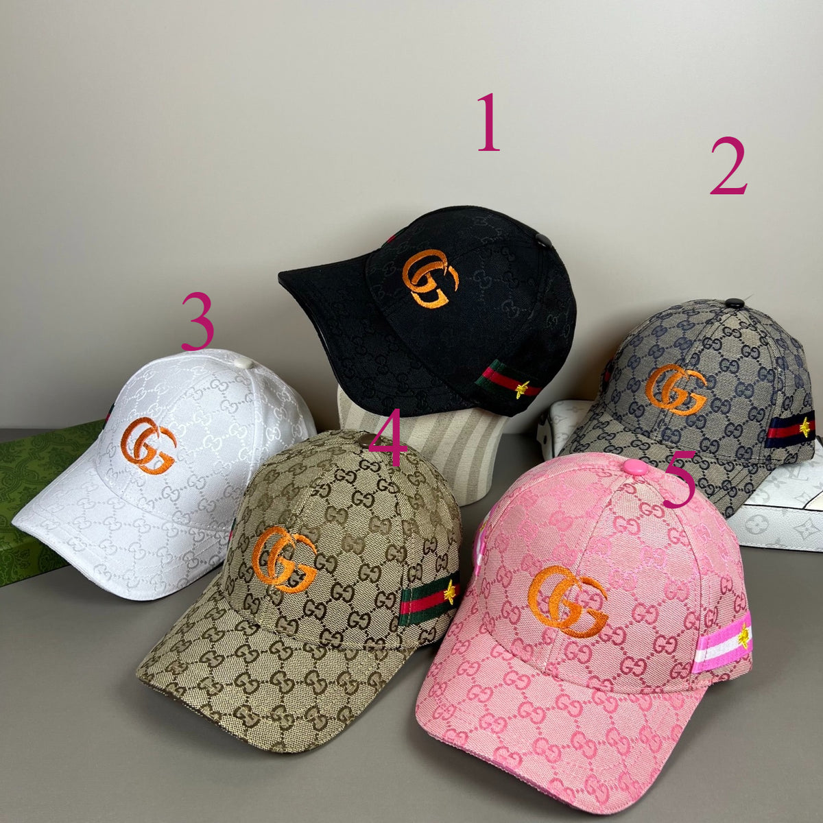 Small Monogram Baseball Cap with Embroidered Emblem