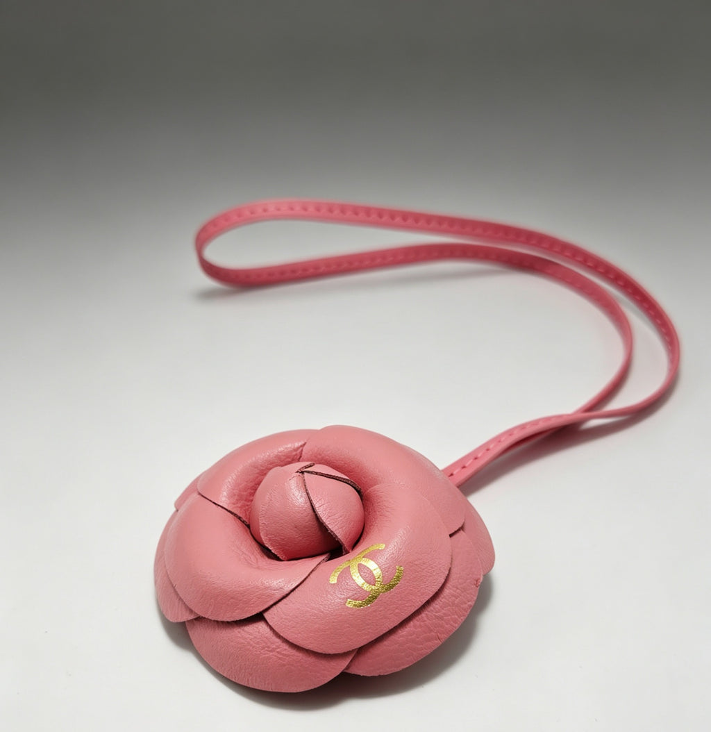 Camellia Flower Loop Keychain