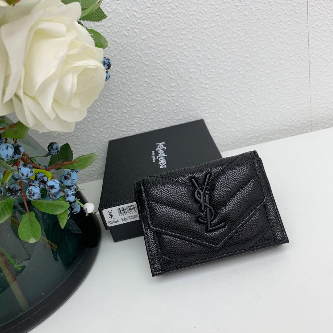 Portefeuille compact effet croco 026