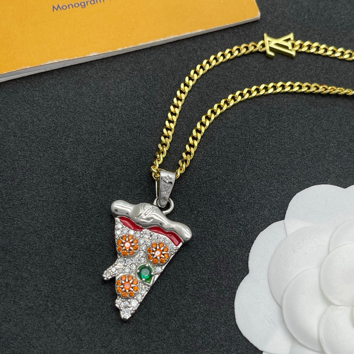 Ice Cream Cone Pendant Necklace