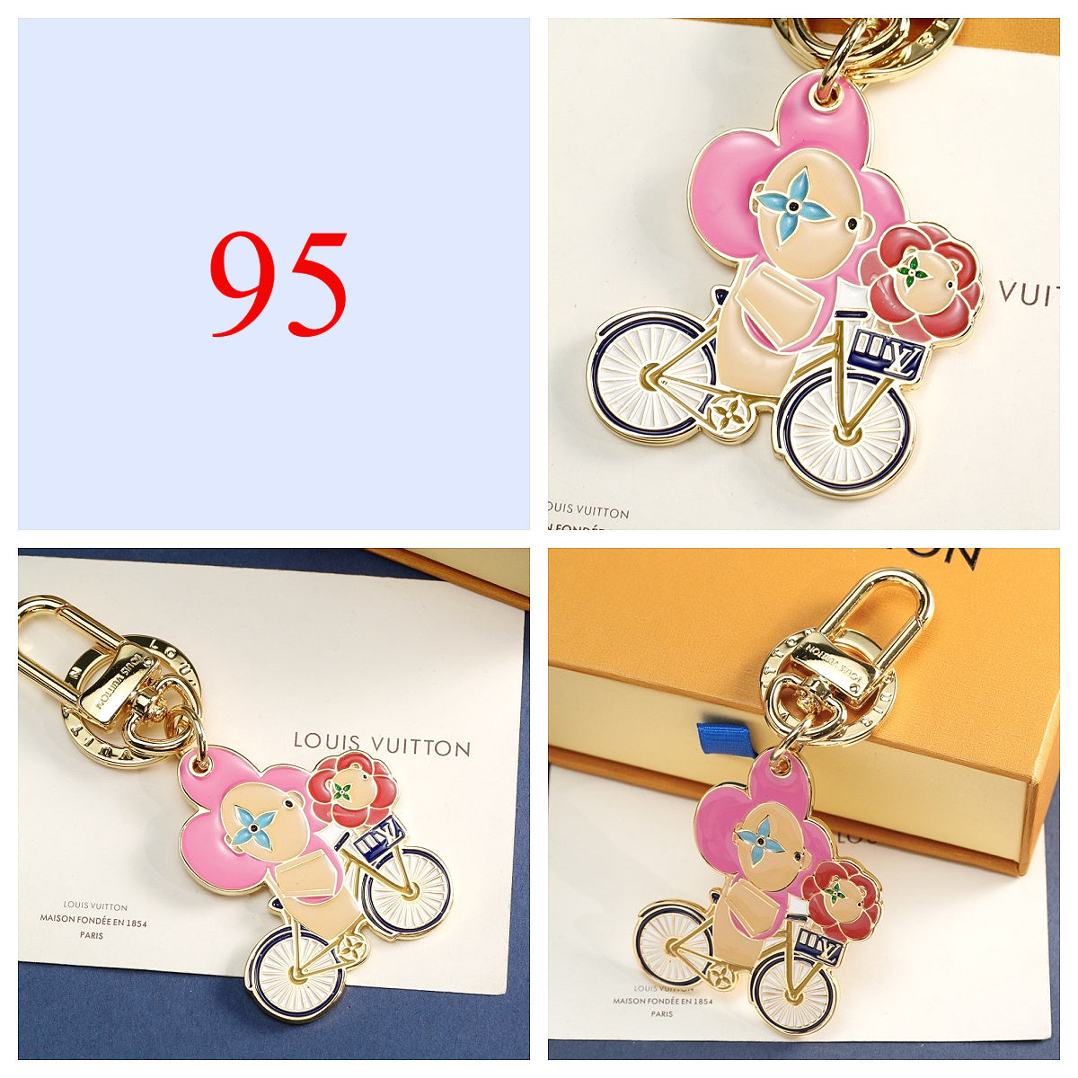 Round Letter Emblem Keychain - Style Options