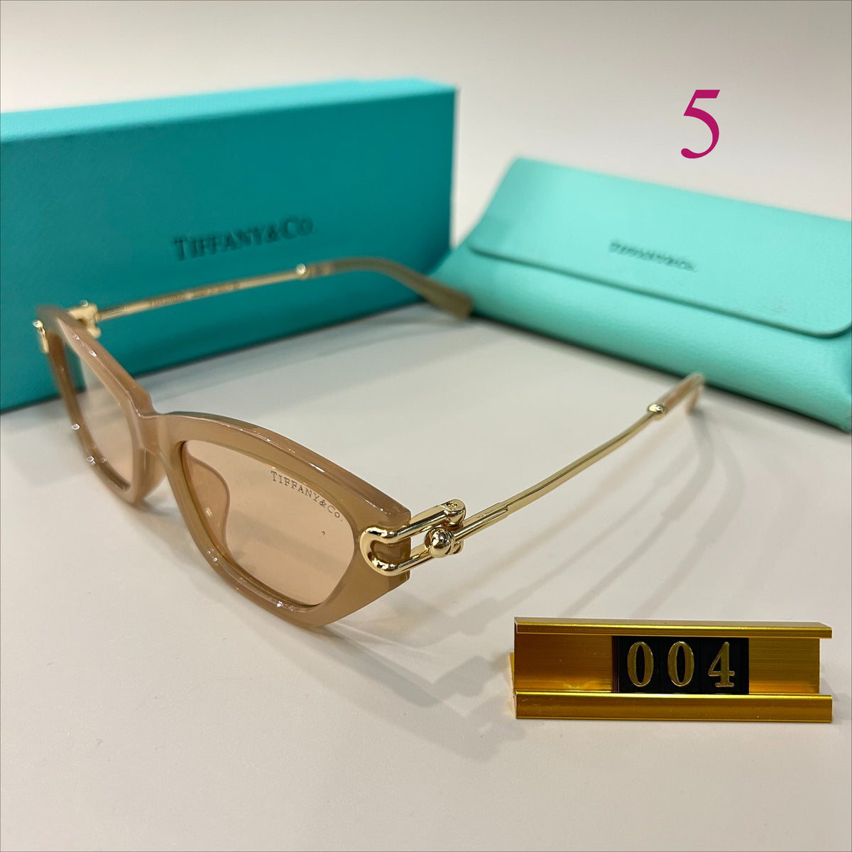 Narrow Cat-Eye Sunglasses with Swept Corners