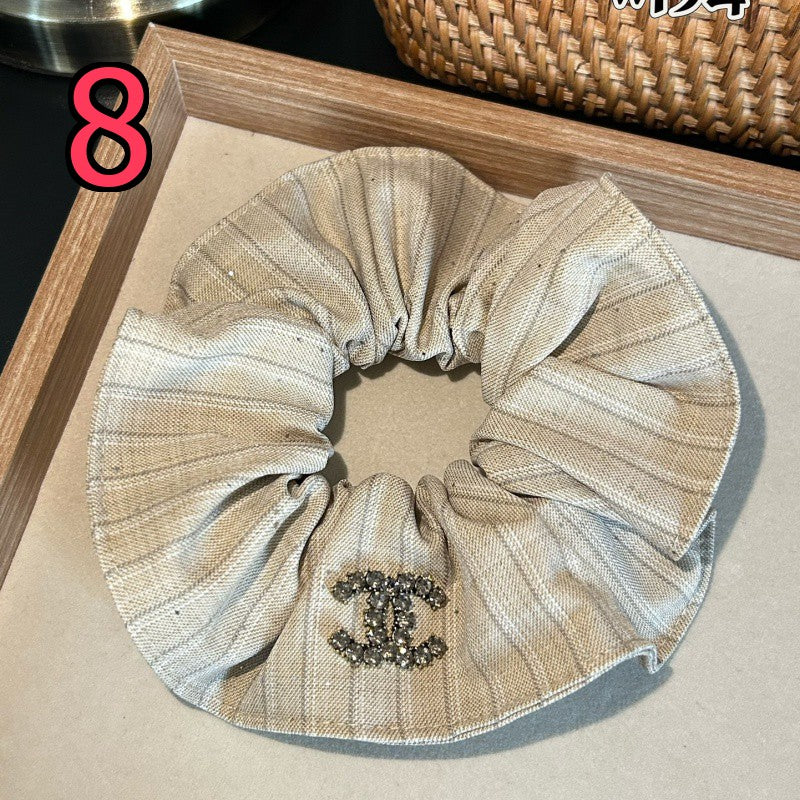 Decorative Scrunchie - Bow and Bead-Accent Options