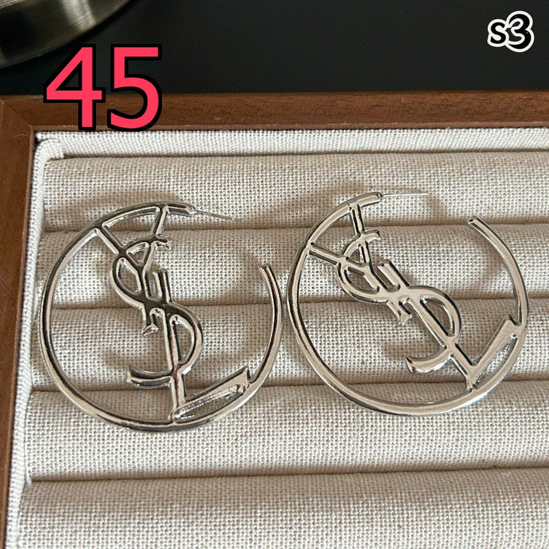 Pendientes de botón, de aro y colgantes de aleación - Colección 1