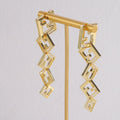Geometric Link Dangle Earrings