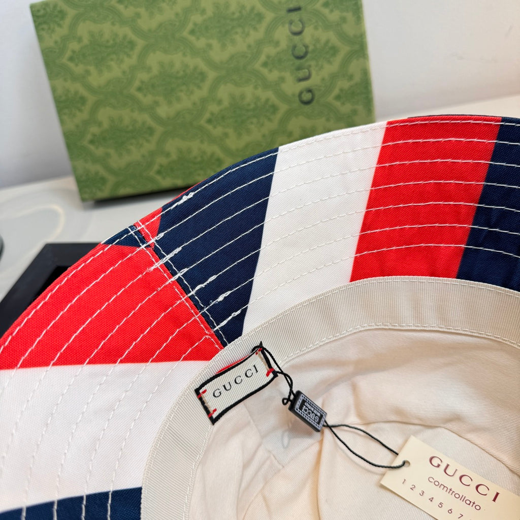 Colorblock Lettered Bucket Hat