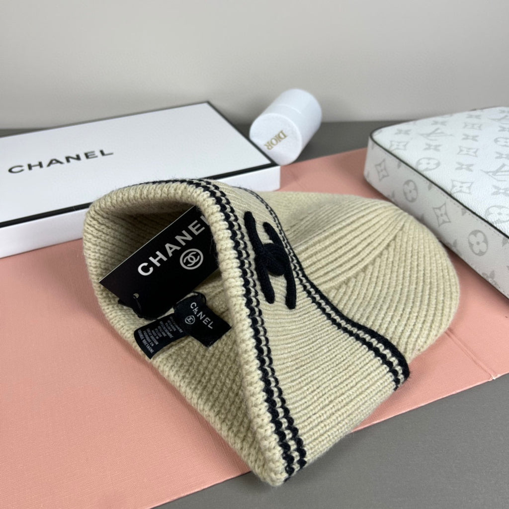 Striped Knit Bucket Hat