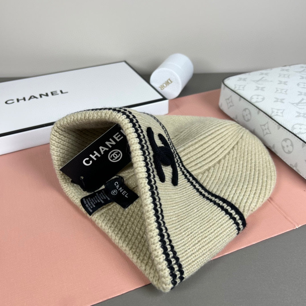 Striped Knit Bucket Hat