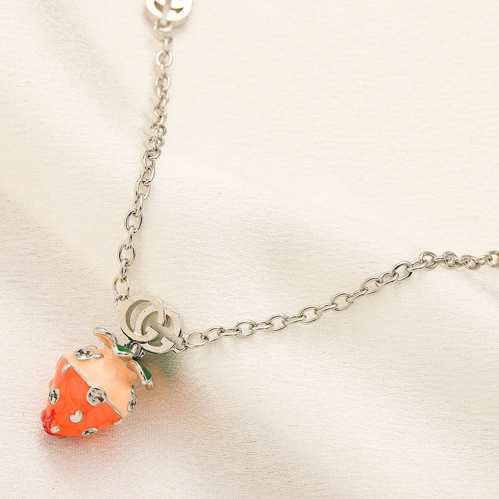 304 Stainless Steel Strawberry Earrings, Bracelet & Necklace Collection