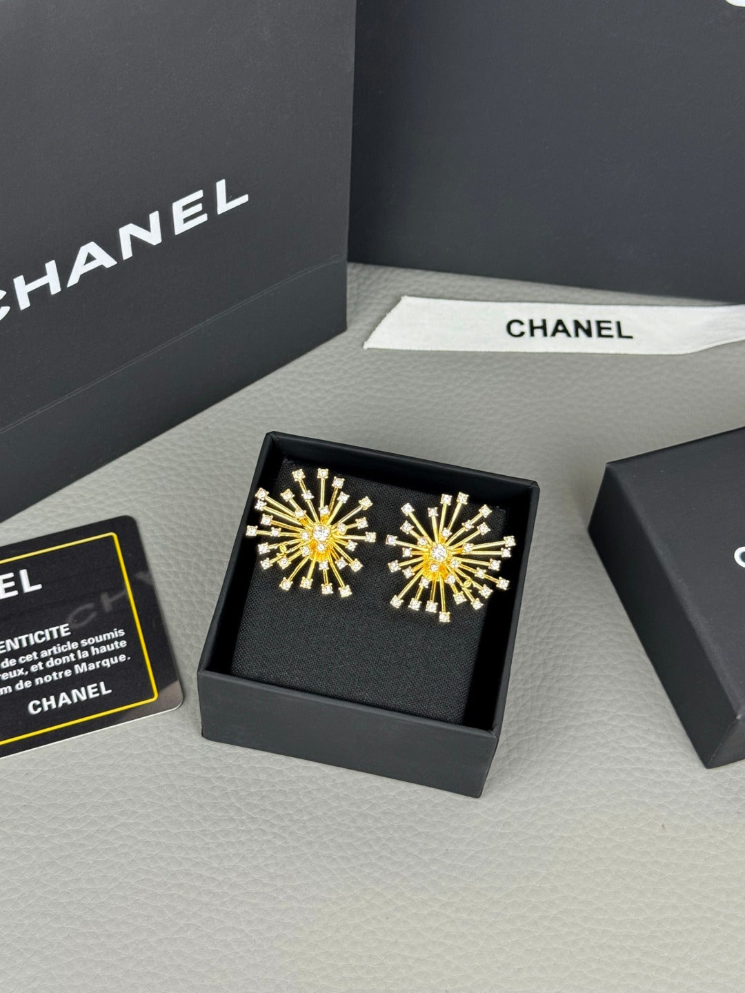 Sunburst Statement Stud Earrings