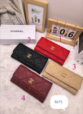 Diamond Quilted Long Flap Wallet 022