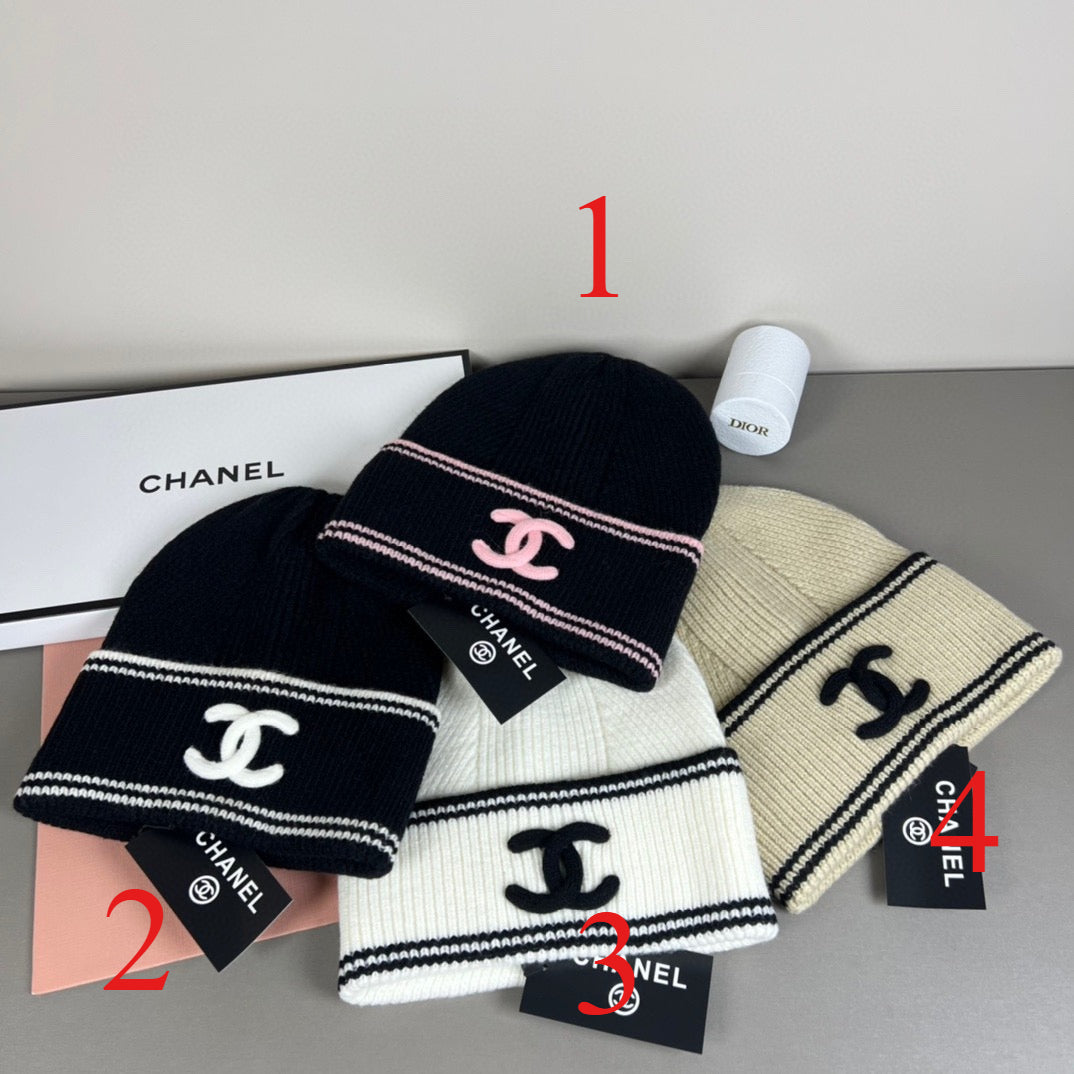 Striped Knit Bucket Hat