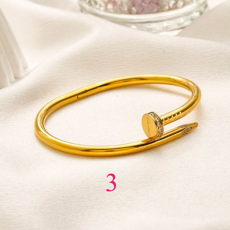 Bracelet jonc clou en acier inoxydable 304 - Options de style