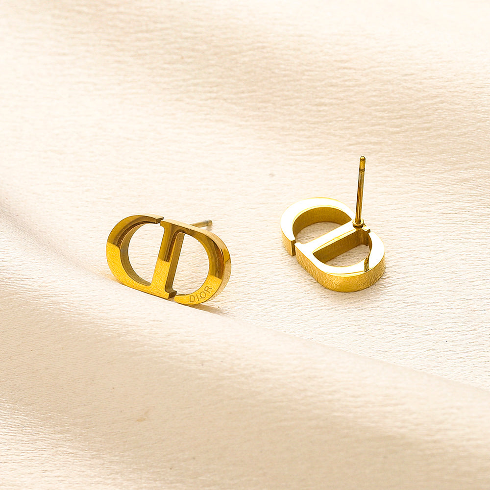 Ohrring aus Edelstahl 304 mit gestanztem Logo