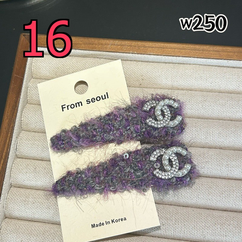 Decorative Hair Clip - Bow, Plaid and Emblem Options