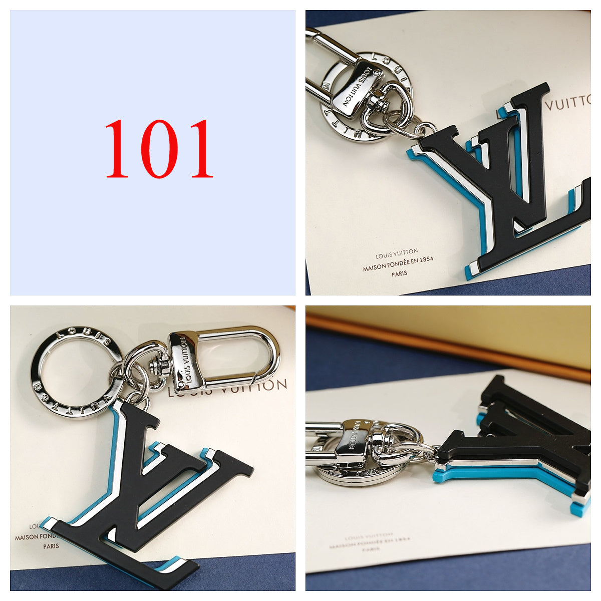 Round Letter Emblem Keychain - Style Options