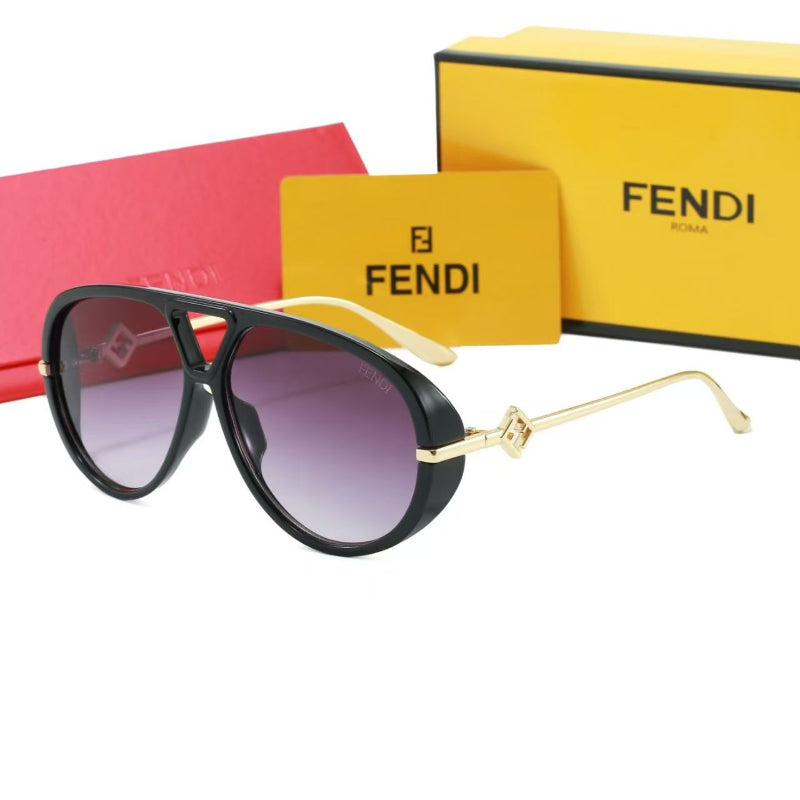 Gafas de sol aviador en forma de lágrima con patillas metálicas caladas