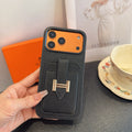 H-Buckle Phone Case with Card Pocket