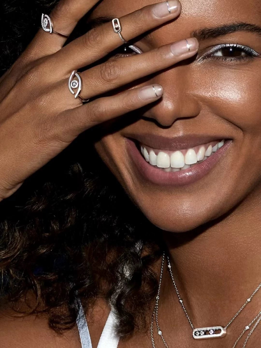 Spiral Ring with Round Stone Detail