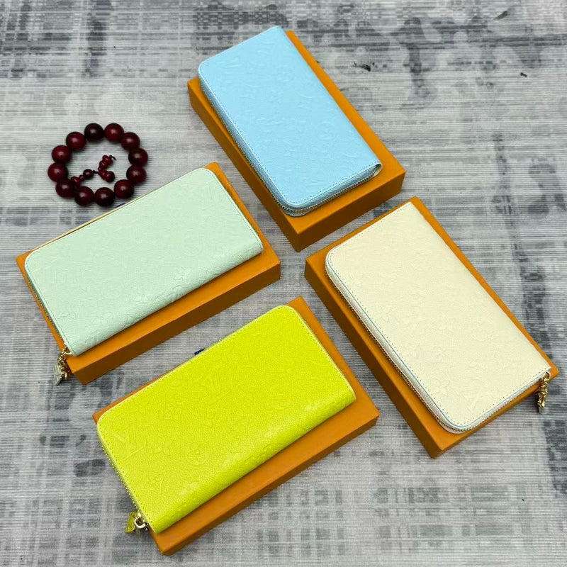 Pastel Zip-Around Long Wallet 037