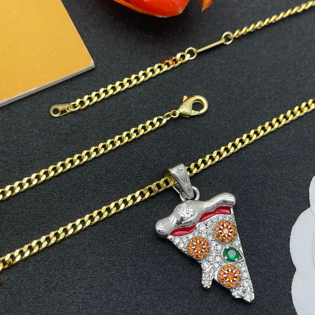 Ice Cream Cone Pendant Necklace