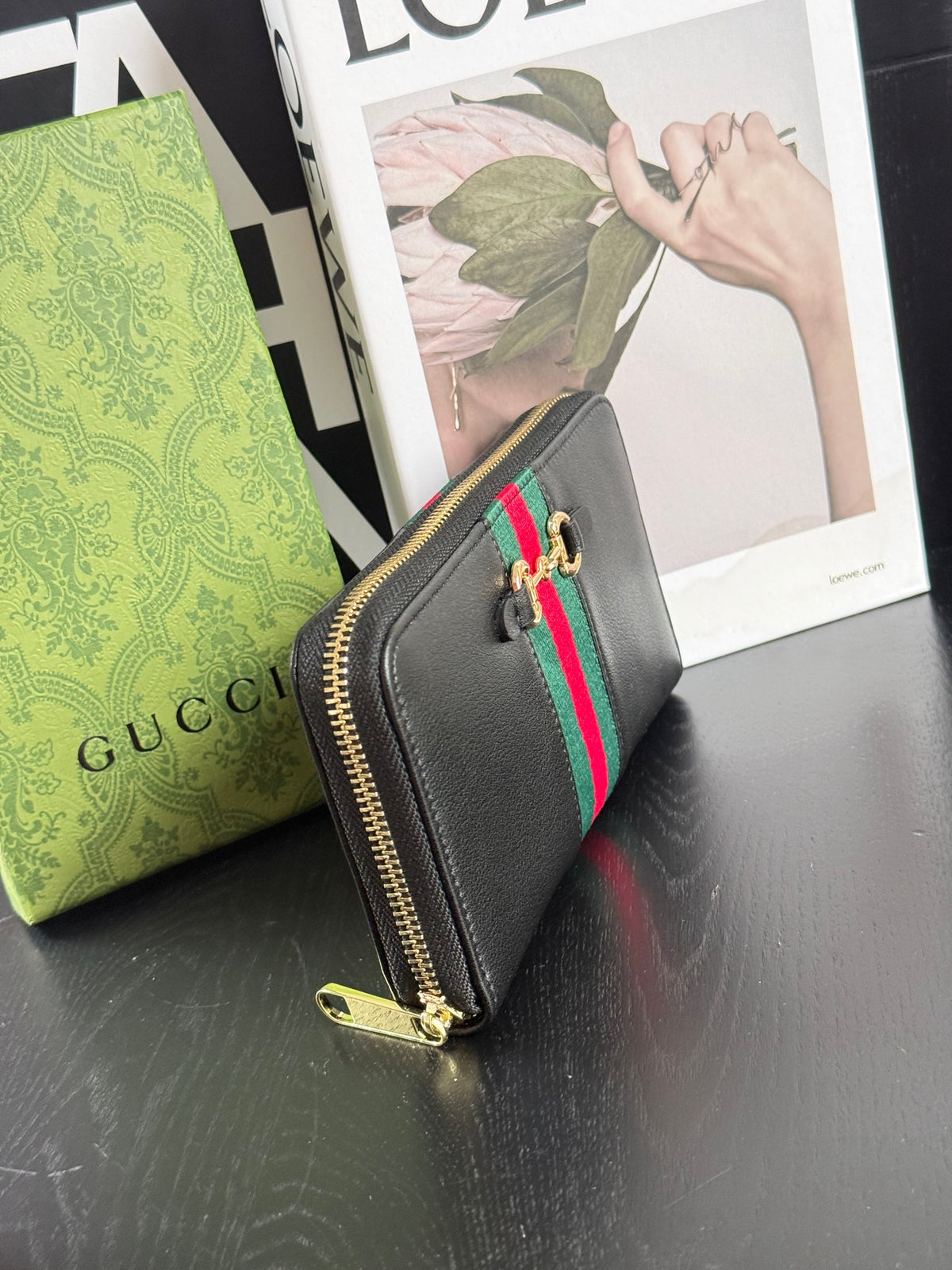 Cartera larga Monogram Stripe 010