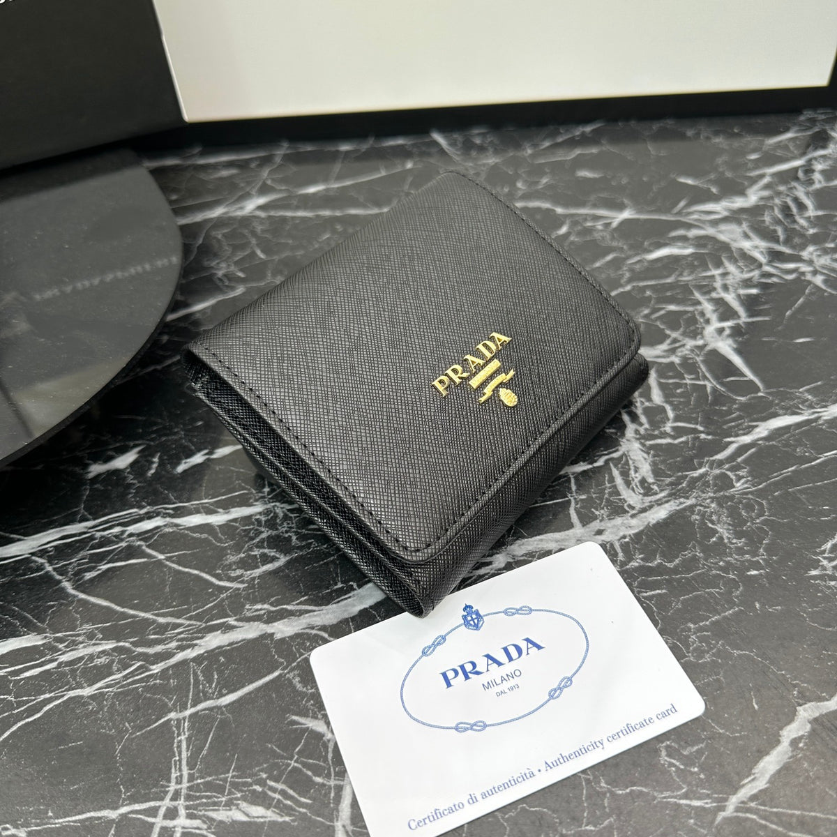 Triangle Emblem Long Flap Wallet 031