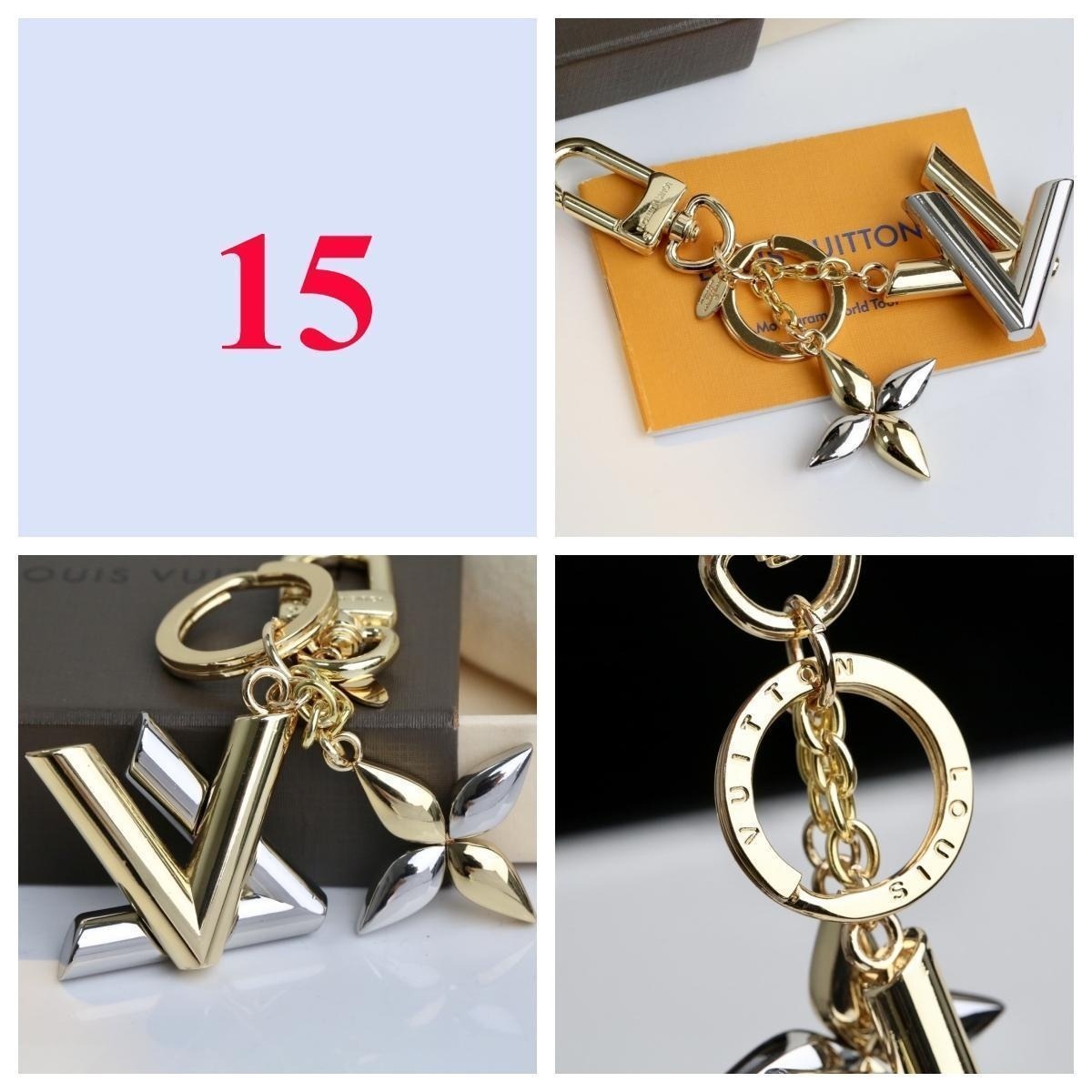 Handbag & Letter Charm Keychain - Style Options