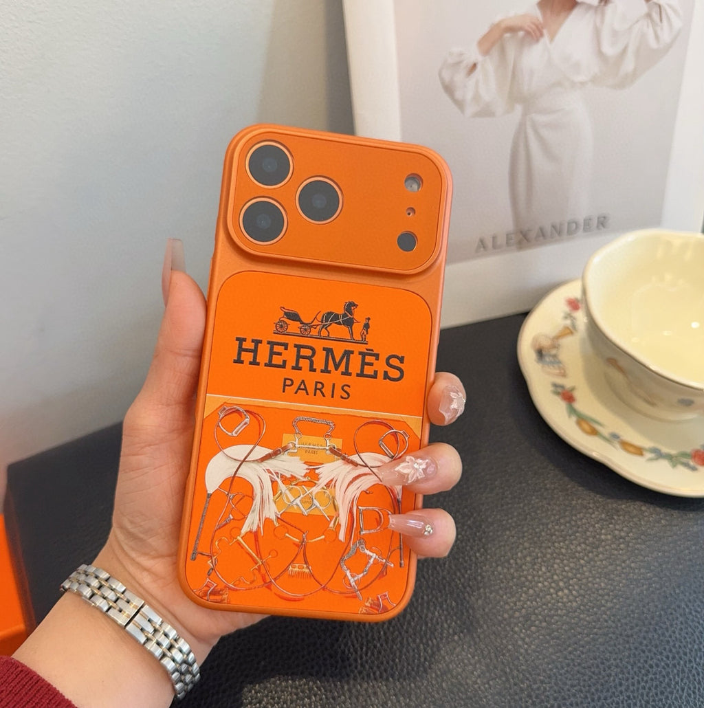 Funda para teléfono con estampado de arnés ecuestre