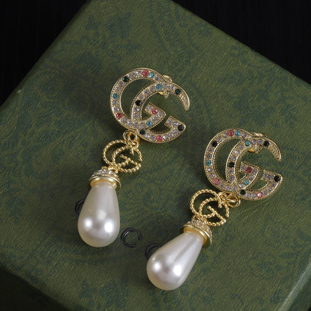 Oversized Interlocking-G Drop Earrings