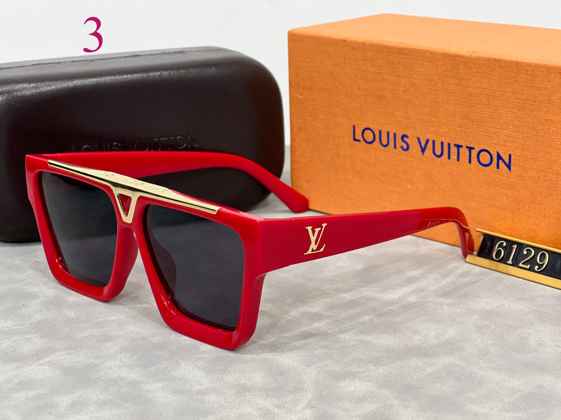 Bold Square Sunglasses with Metal Bridge Accent