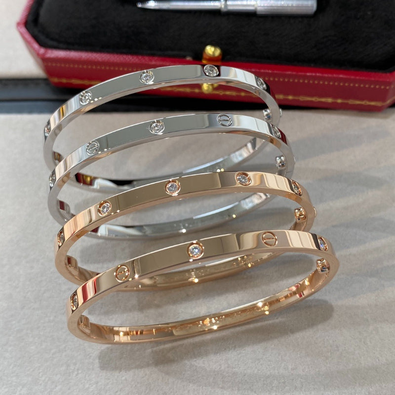 Polished Screw-Detail Bangle Bracelet