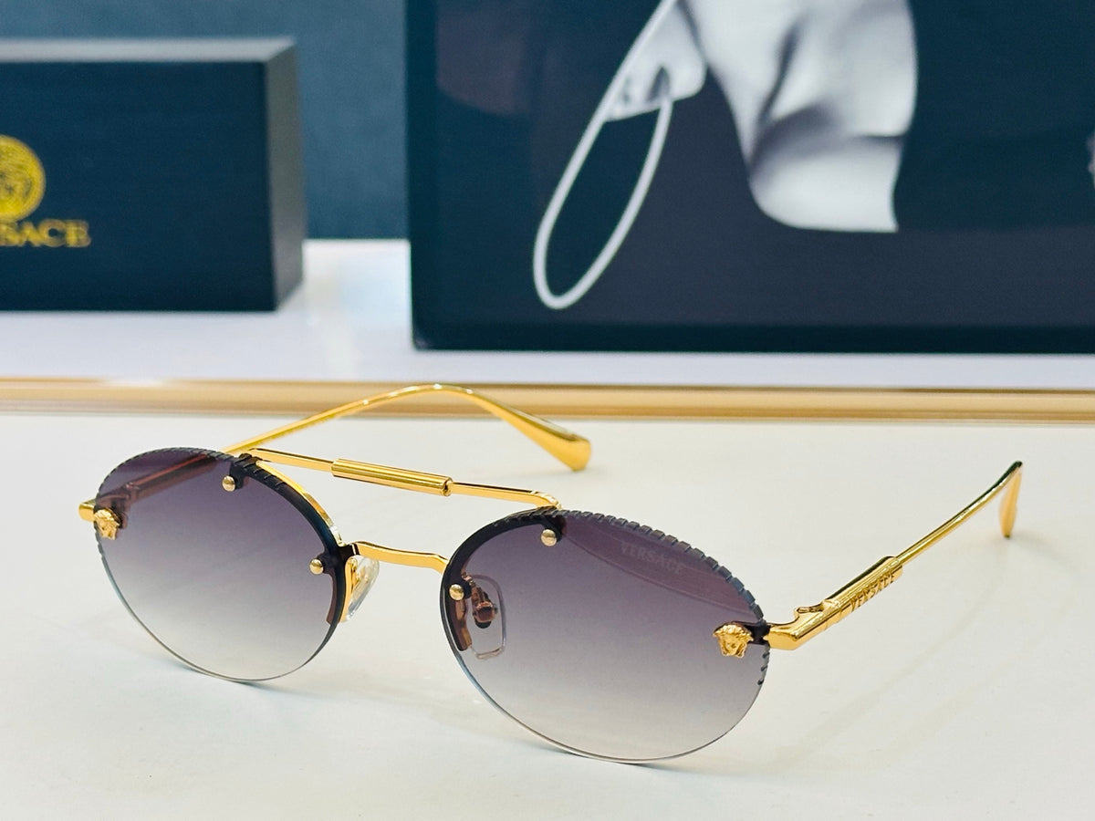 Round double-bridge sunglasses - view 1