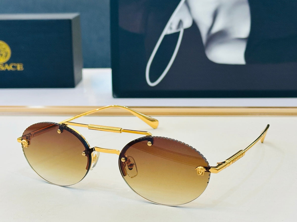 Round double-bridge sunglasses - view 2