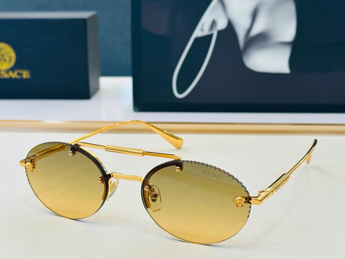 Round double-bridge sunglasses - view 4