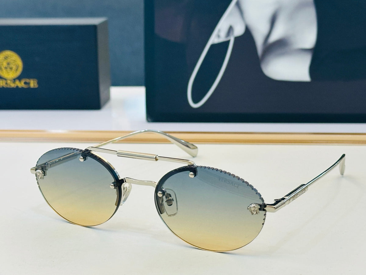 Round double-bridge sunglasses - view 5