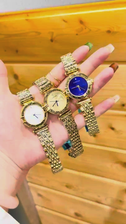 Colorful Round Dial Bracelet Quartz Watch