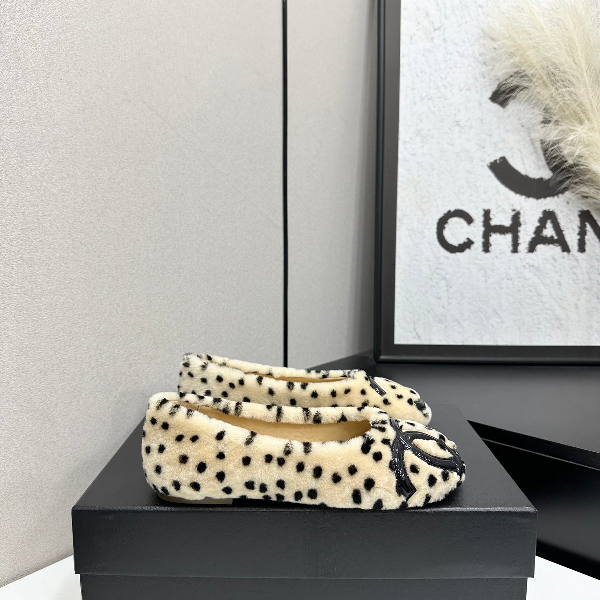 Spotted Ballet Flats with Embellished Toe Detail — product photo 13