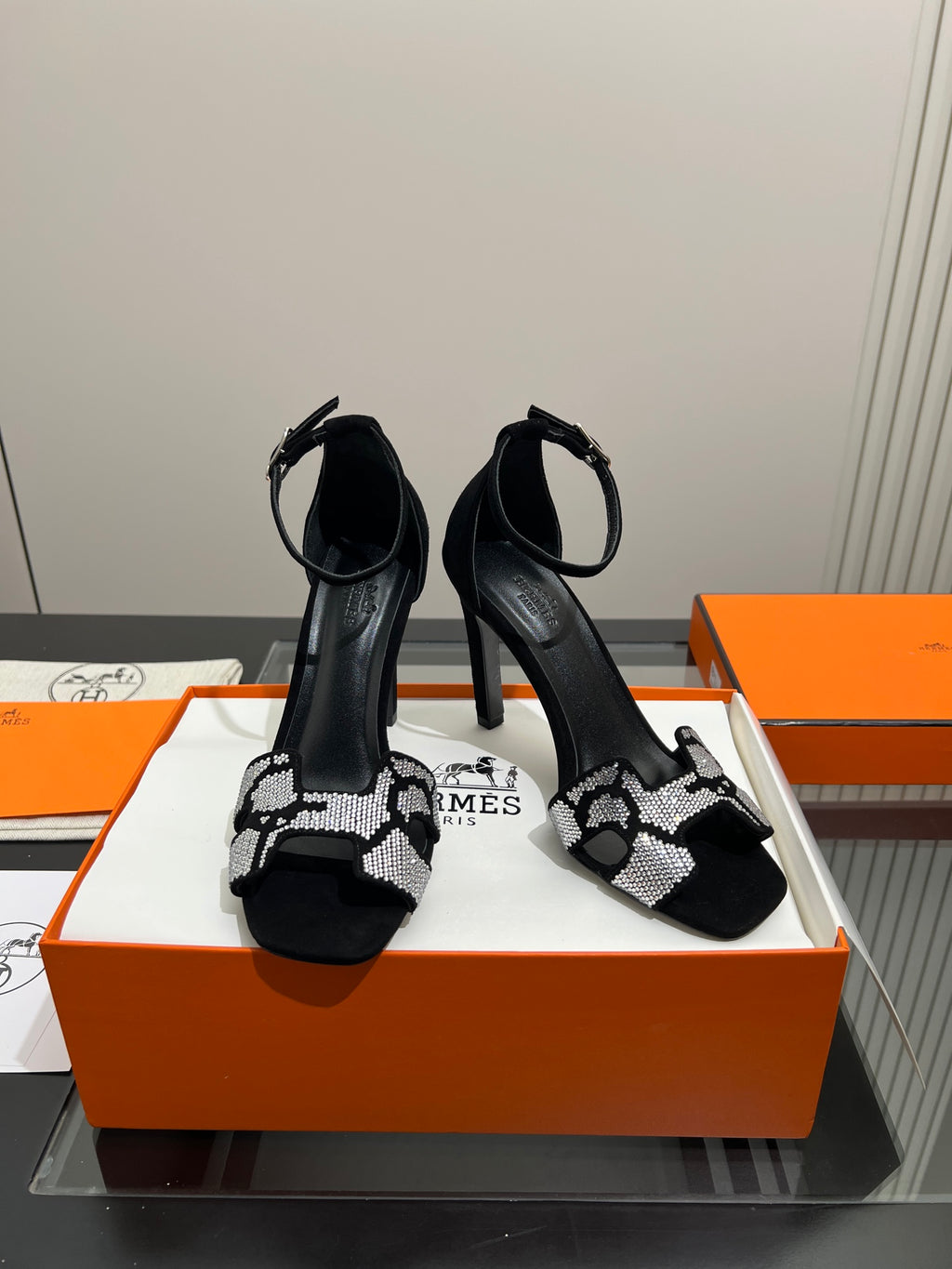 Cutout Ankle-Strap Block-Heel Sandals — product photo 10